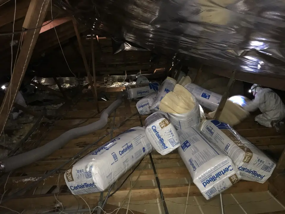 The Chemistry of Disinfecting Floor Joists After Removing Contaminated Attic Insulation