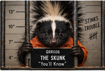 The Skunk mugshot photo