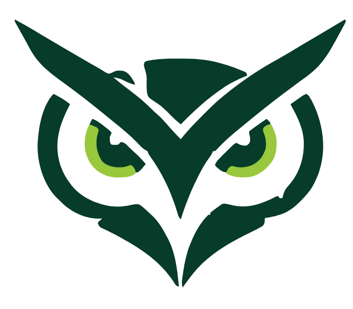 Green Rodent Restoration owl mark